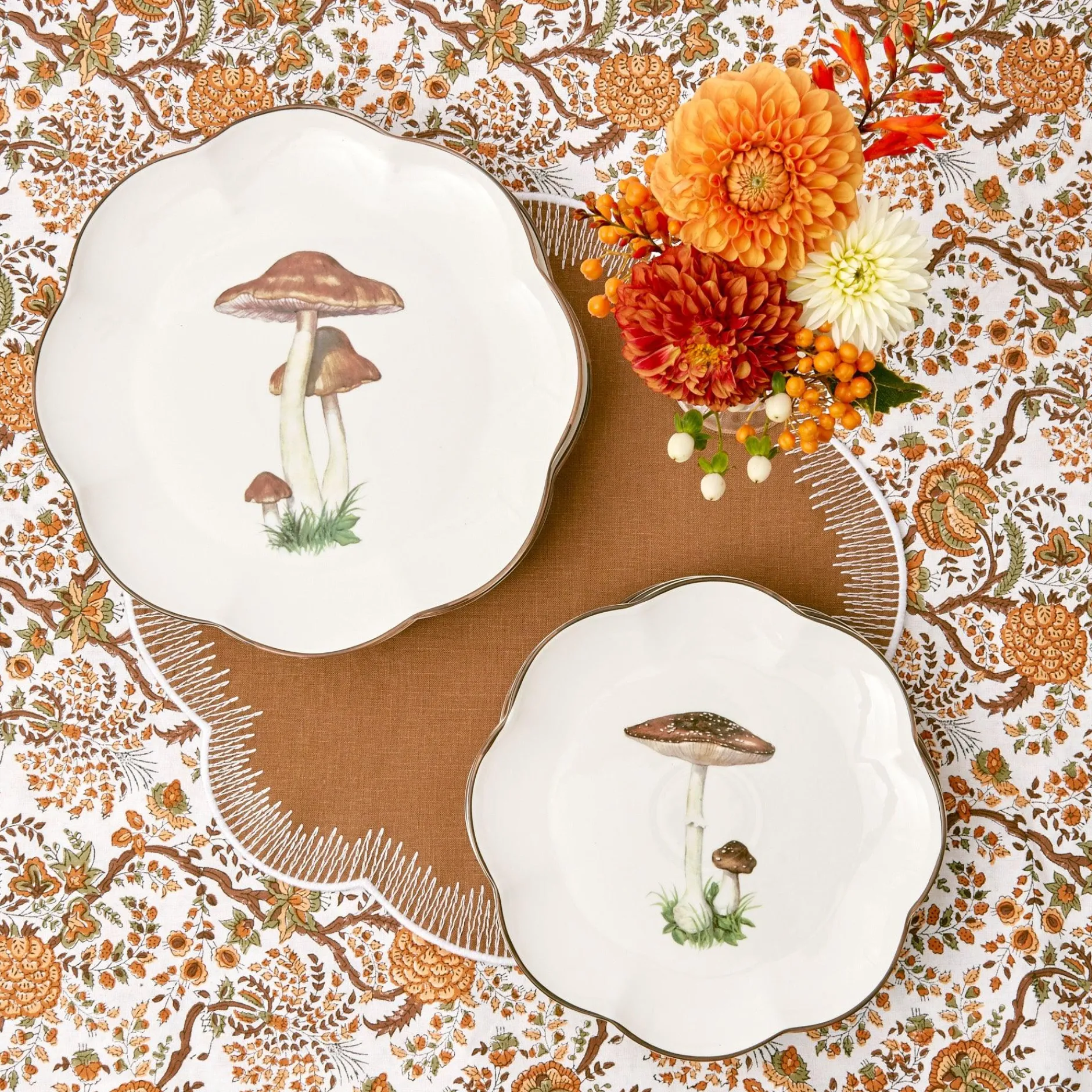 Discount Mrs. Alice Alathea Caramel Linen Placemats (Set Of 4)