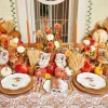 New Mrs. Alice Amber Hobnail Jug And Glasses (Set Of 6)
