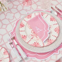 Best Mrs. Alice Amelie Pink Napkins (Set Of 4)