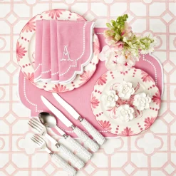 Best Mrs. Alice Amelie Pink Napkins (Set Of 4)
