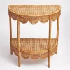 Discount Mrs. Alice Annabelle Rattan Side Table