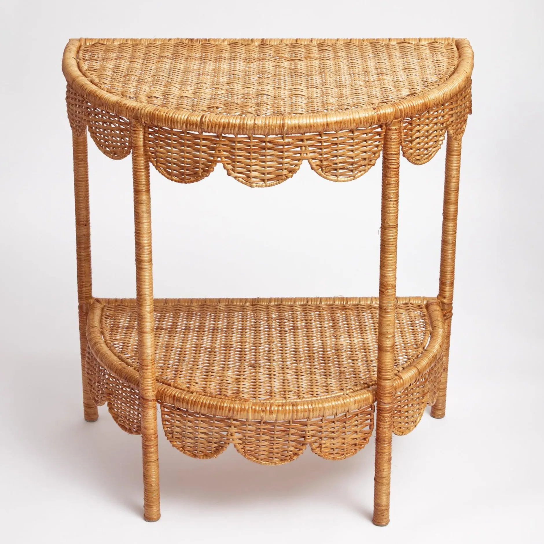 Discount Mrs. Alice Annabelle Rattan Side Table