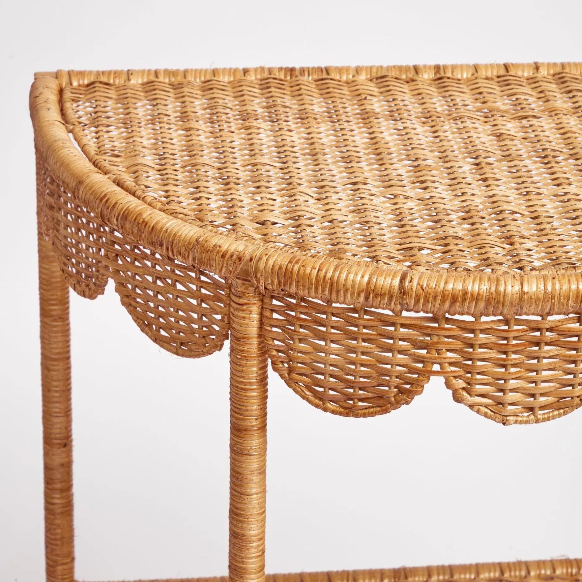 Discount Mrs. Alice Annabelle Rattan Side Table