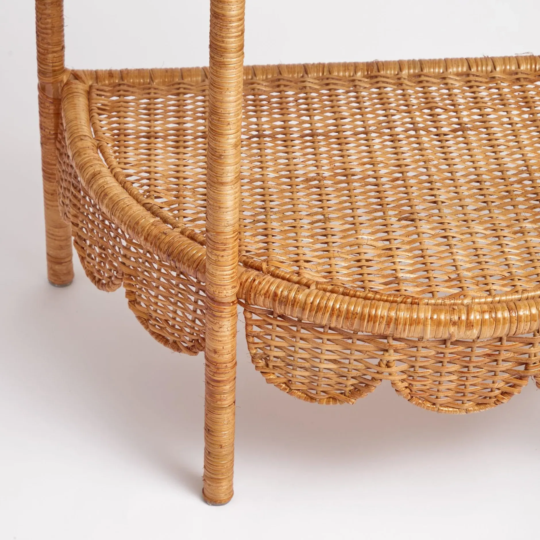 Discount Mrs. Alice Annabelle Rattan Side Table