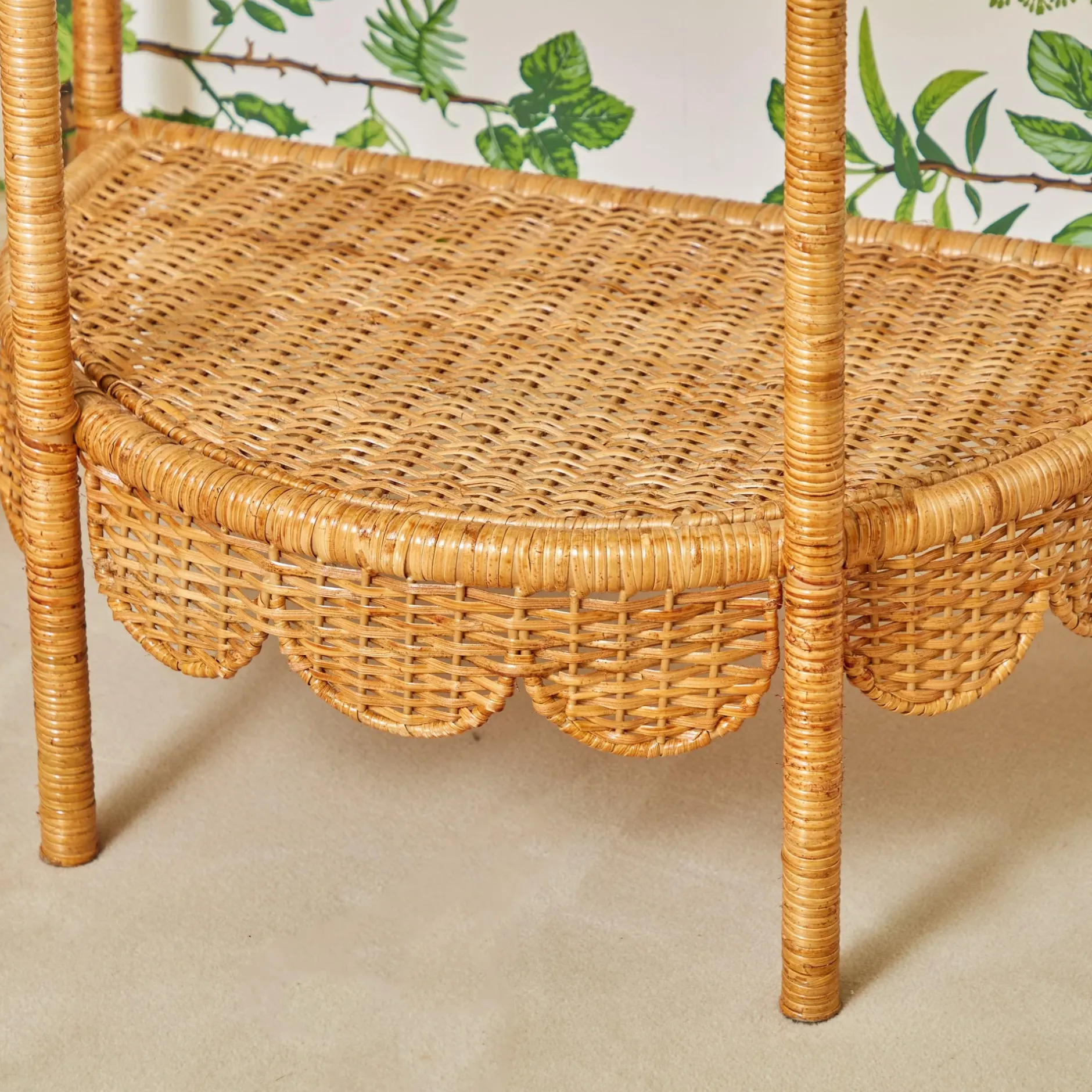 Discount Mrs. Alice Annabelle Rattan Side Table
