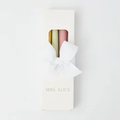 Mrs. Alice Assorted Pastel Candles (Set Of 8)