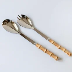 Discount Mrs. Alice Bamboo Salad Servers