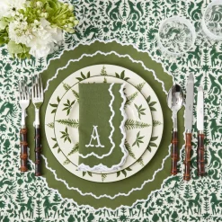 New Mrs. Alice Beatrice Forest Green Napkins (Set Of 4)