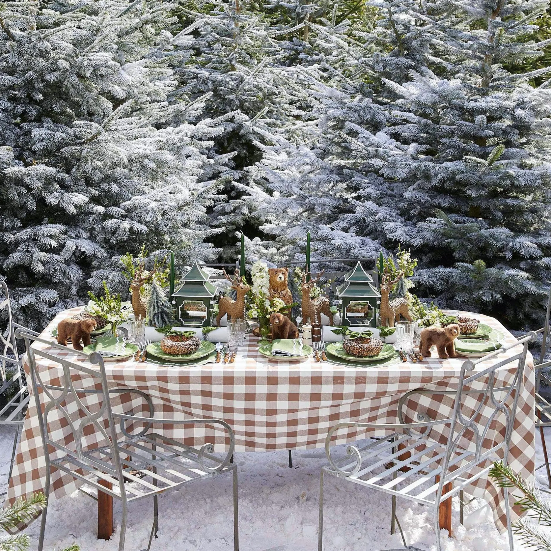 New Mrs. Alice Beatrice Forest Green Napkins (Set Of 4)