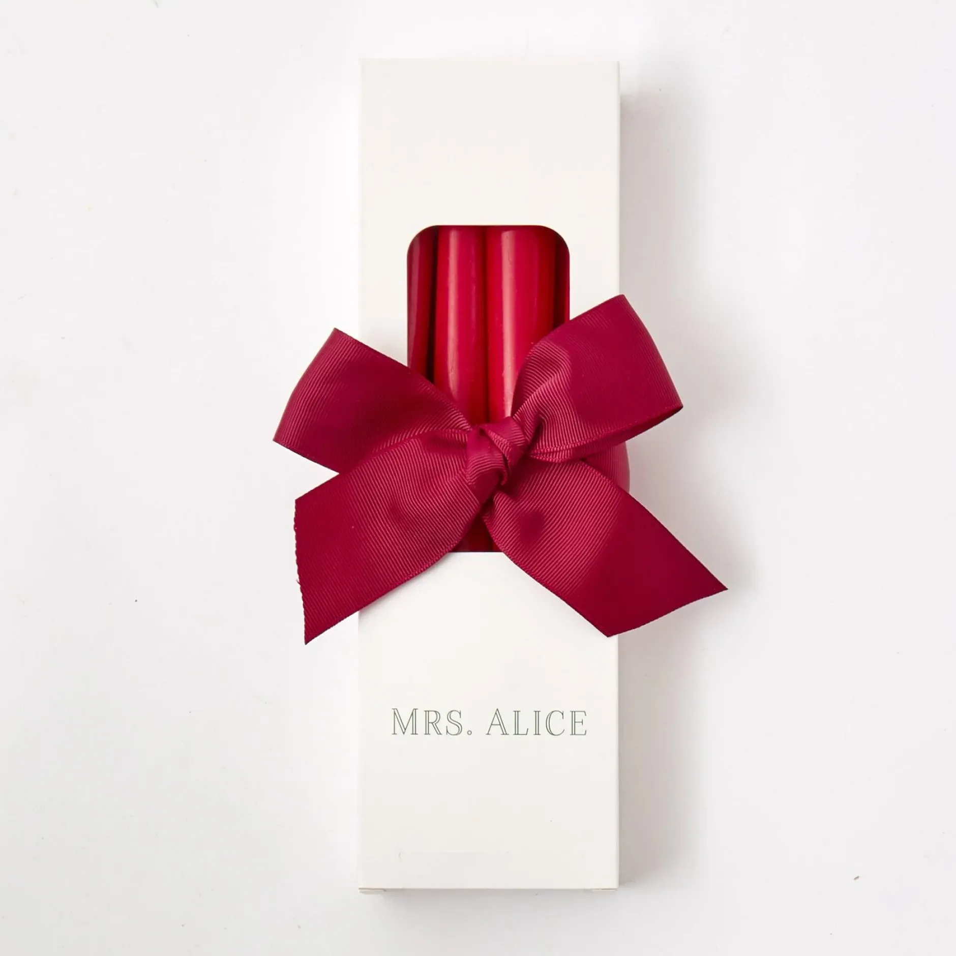 Outlet Mrs. Alice Berry Red Candles (Set Of 8)