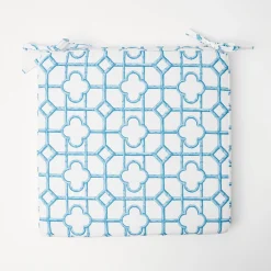 Hot Mrs. Alice Blue Bamboo Seat Pad Cushion