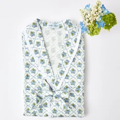 Outlet Mrs. Alice Blue Bouquet Dressing Gown