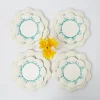 Best Mrs. Alice Blue Coral Dinner & Starter Plates (Set Of 8)