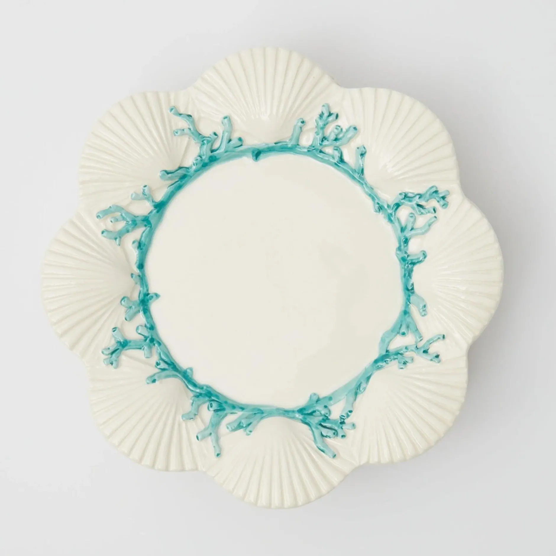 Outlet Mrs. Alice Blue Coral Dinner Plate