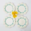 Mrs. Alice Blue Coral Dinner Plates (Set Of 4)