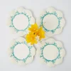 Sale Mrs. Alice Blue Coral Starter Plates (Set Of 4)