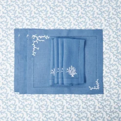 Online Mrs. Alice Blue Coral Tablecloth