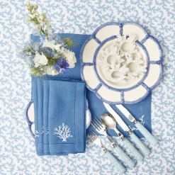 Online Mrs. Alice Blue Coral Tablecloth