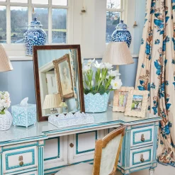 Outlet Mrs. Alice Blue Floral Toleware Set