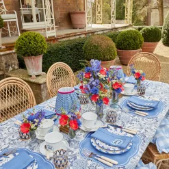 Mrs. Alice Blue Fluted Vase Set
