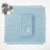 Hot Mrs. Alice Blue Fringe Napkins (Set Of 4)