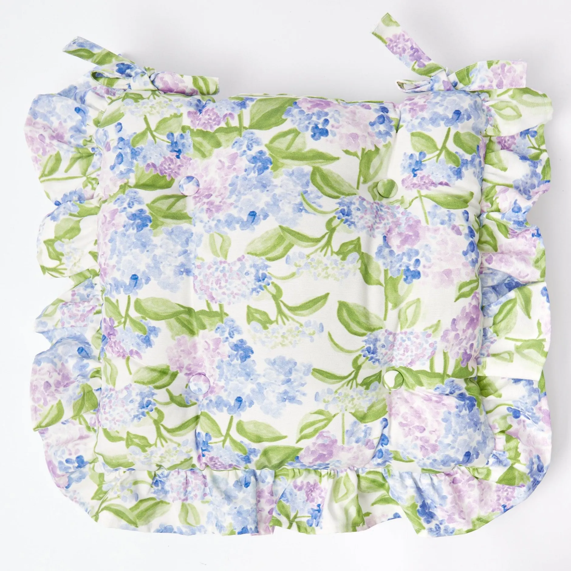 Clearance Mrs. Alice Blue Hydrangea Seat Pad Cushion