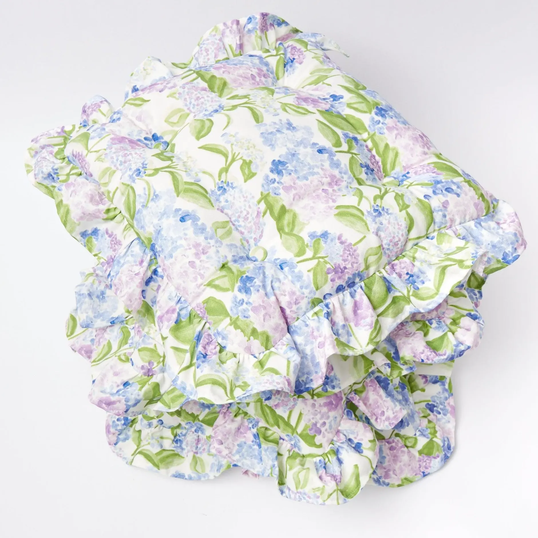 Clearance Mrs. Alice Blue Hydrangea Seat Pad Cushion