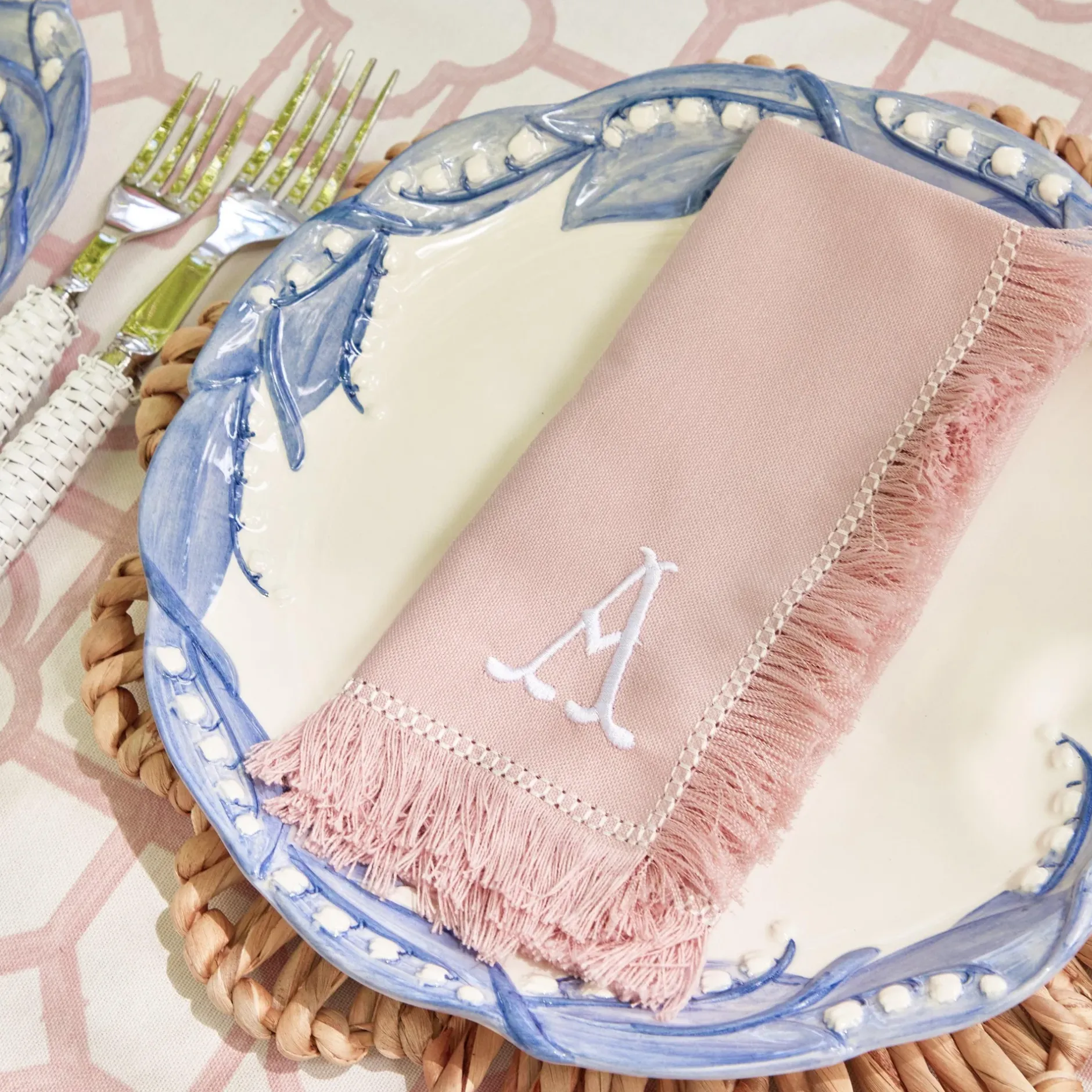 Discount Mrs. Alice Blue Lily Of The Valley Dinner Plates (Set Of 4)