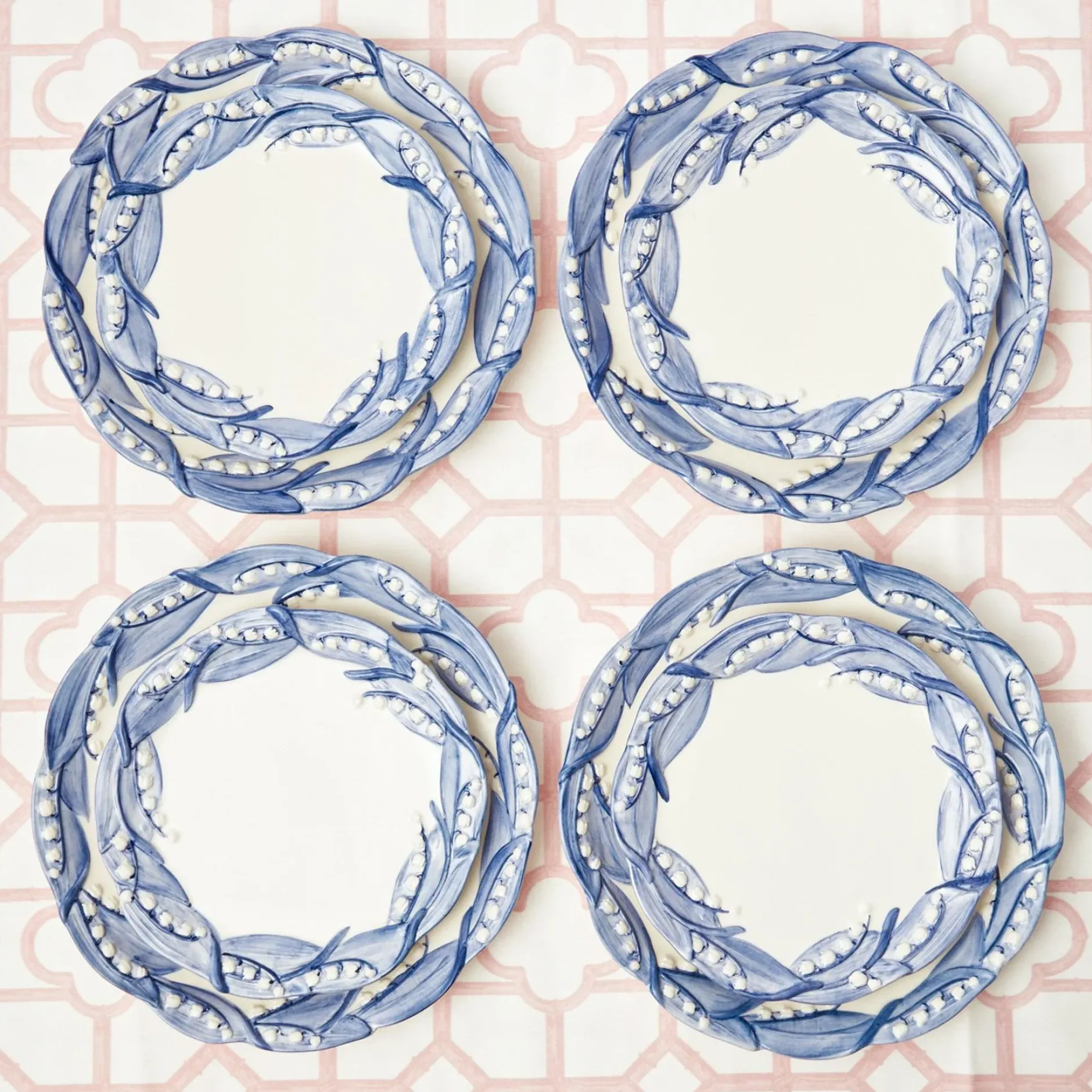 Online Mrs. Alice Blue Lily Of The Valley Dinner Plate