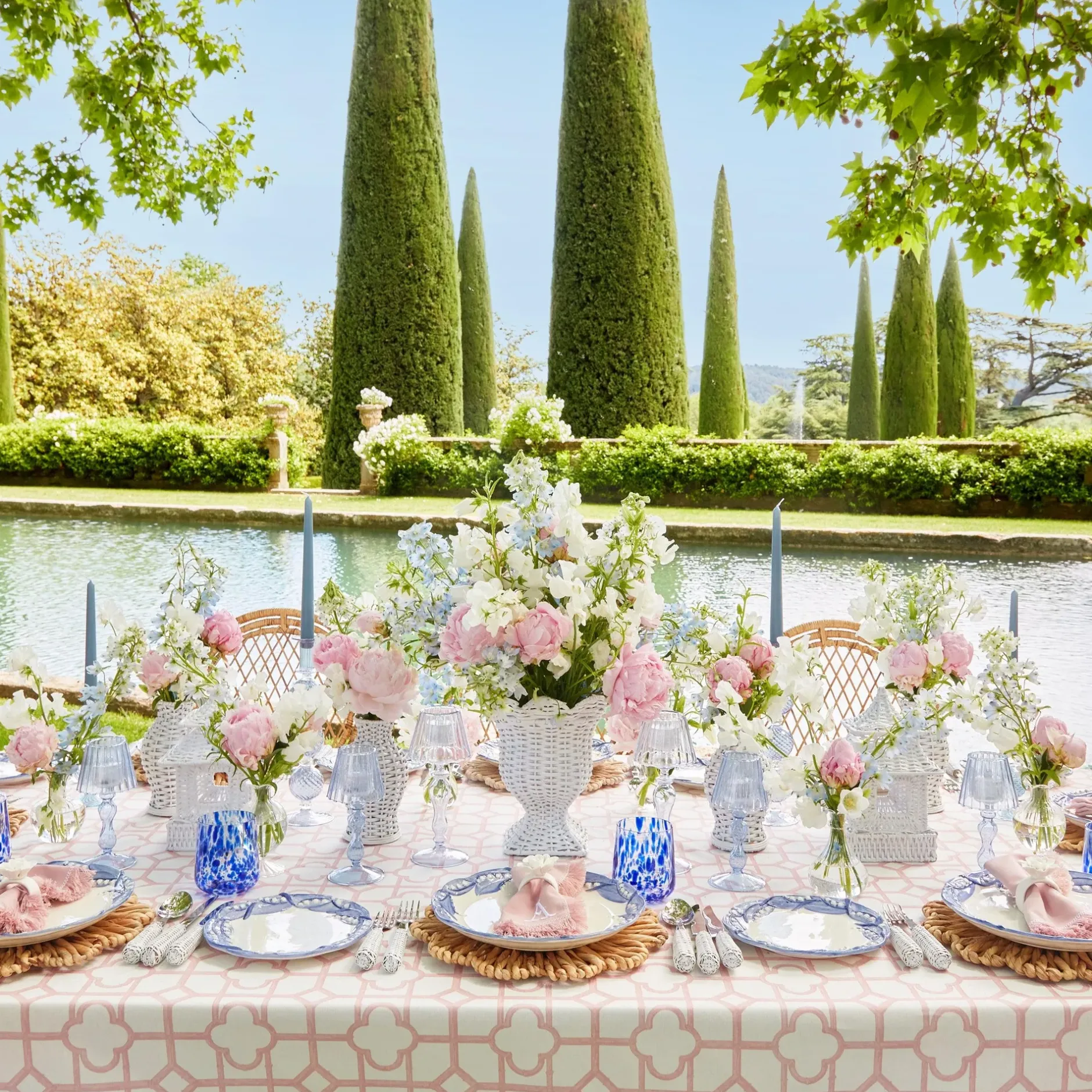 Best Mrs. Alice Blue Lily Of The Valley Dinner & Starter Plates (Set Of 8)