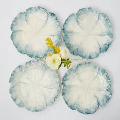 Clearance Mrs. Alice Blue Matilde Dinner Plates (Set Of 4)