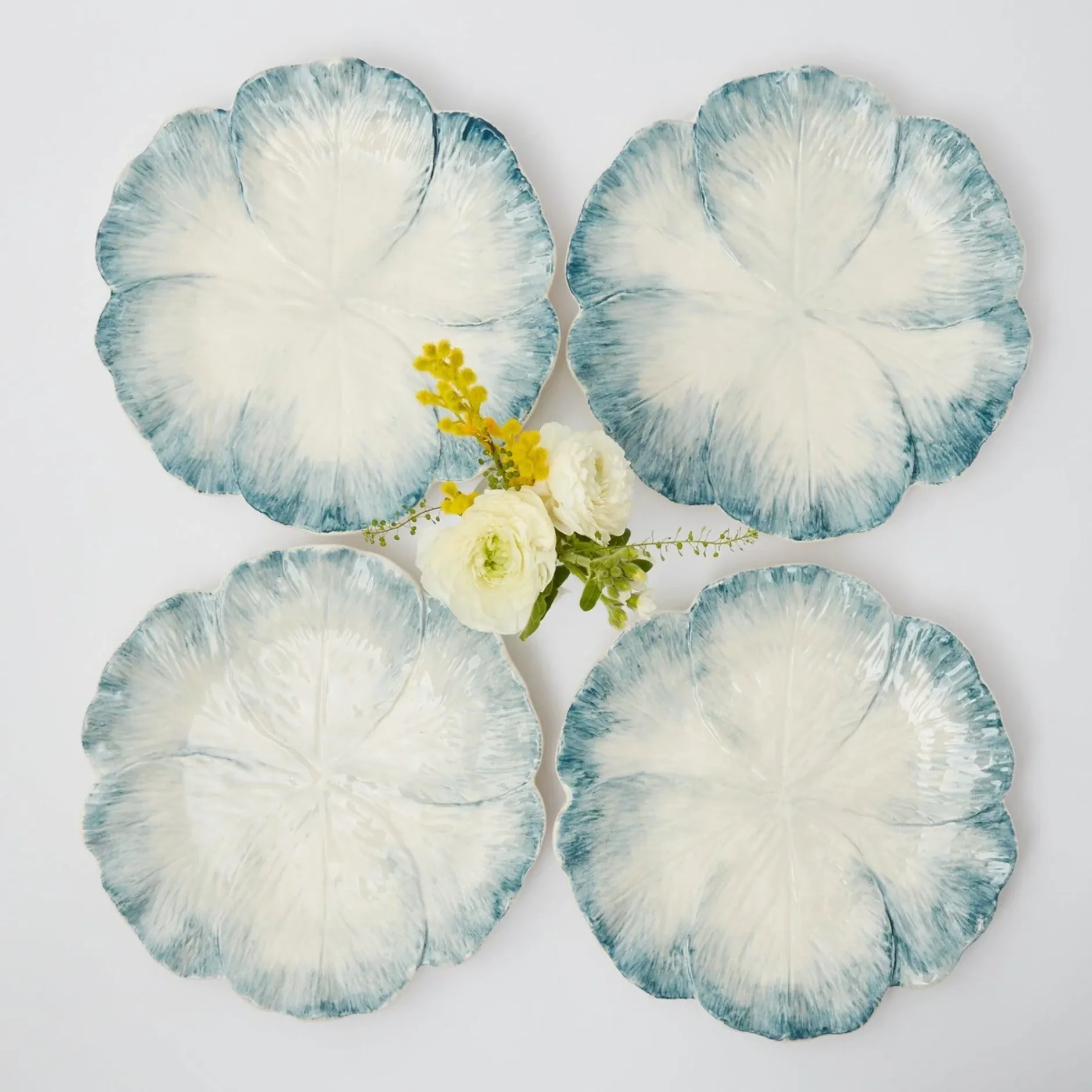 Clearance Mrs. Alice Blue Matilde Dinner Plates (Set Of 4)
