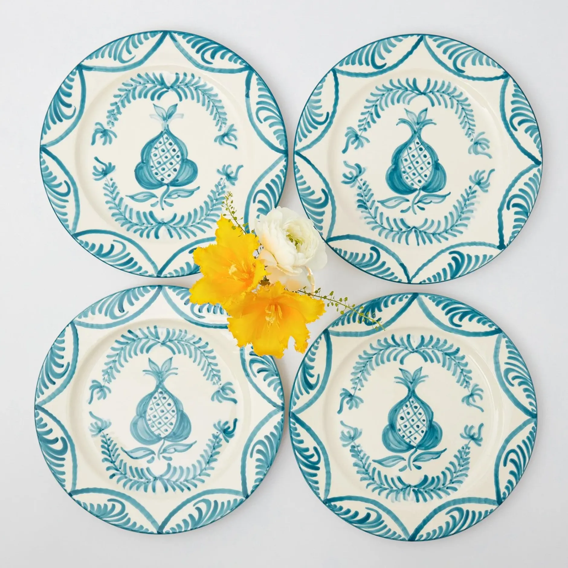 Mrs. Alice Blue Melograno Dinner Plates (Set Of 4)