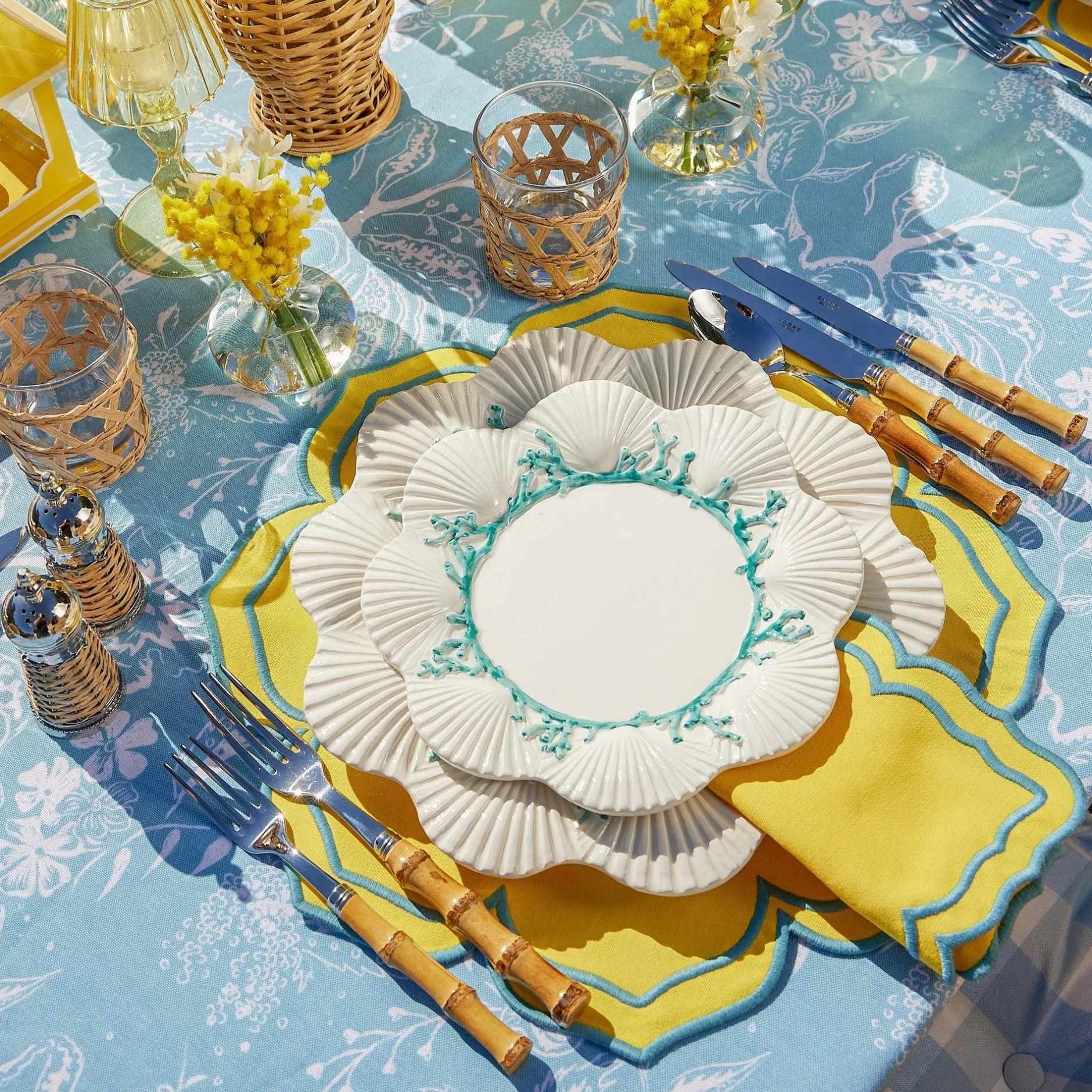 Mrs. Alice Blue Melograno Tablecloth