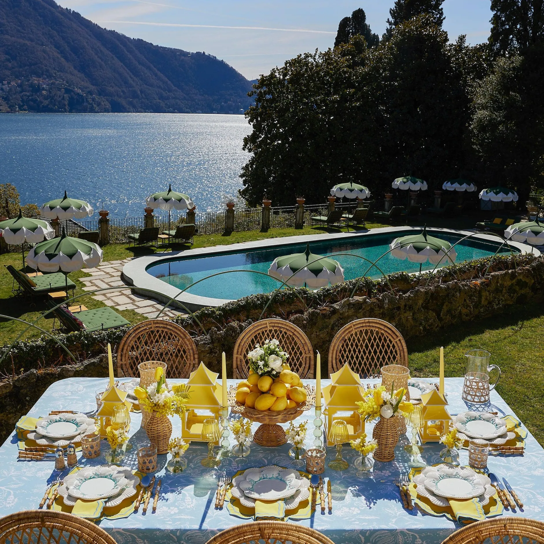 Mrs. Alice Blue Melograno Tablecloth