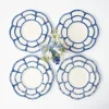 Outlet Mrs. Alice Blue Petal Bamboo Dinner & Starter Plates (Set Of 8)