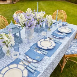 Outlet Mrs. Alice Blue Petal Bamboo Dinner & Starter Plates (Set Of 8)