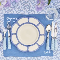 Sale Mrs. Alice Blue Petal Bamboo Dinner Plate (Set Of 4)