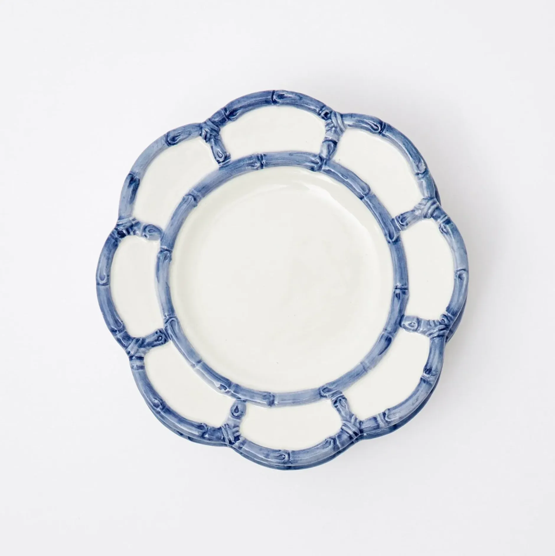 Online Mrs. Alice Blue Petal Bamboo Dinner & Starter Plates (Set Of 8)