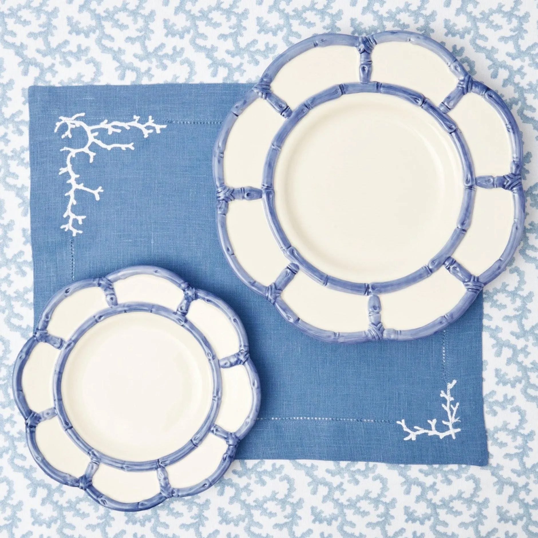 Discount Mrs. Alice Blue Petal Bamboo Starter Plate