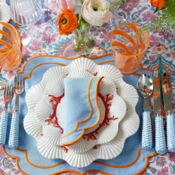 Clearance Mrs. Alice Blue Rattan Cutlery (5 Piece)