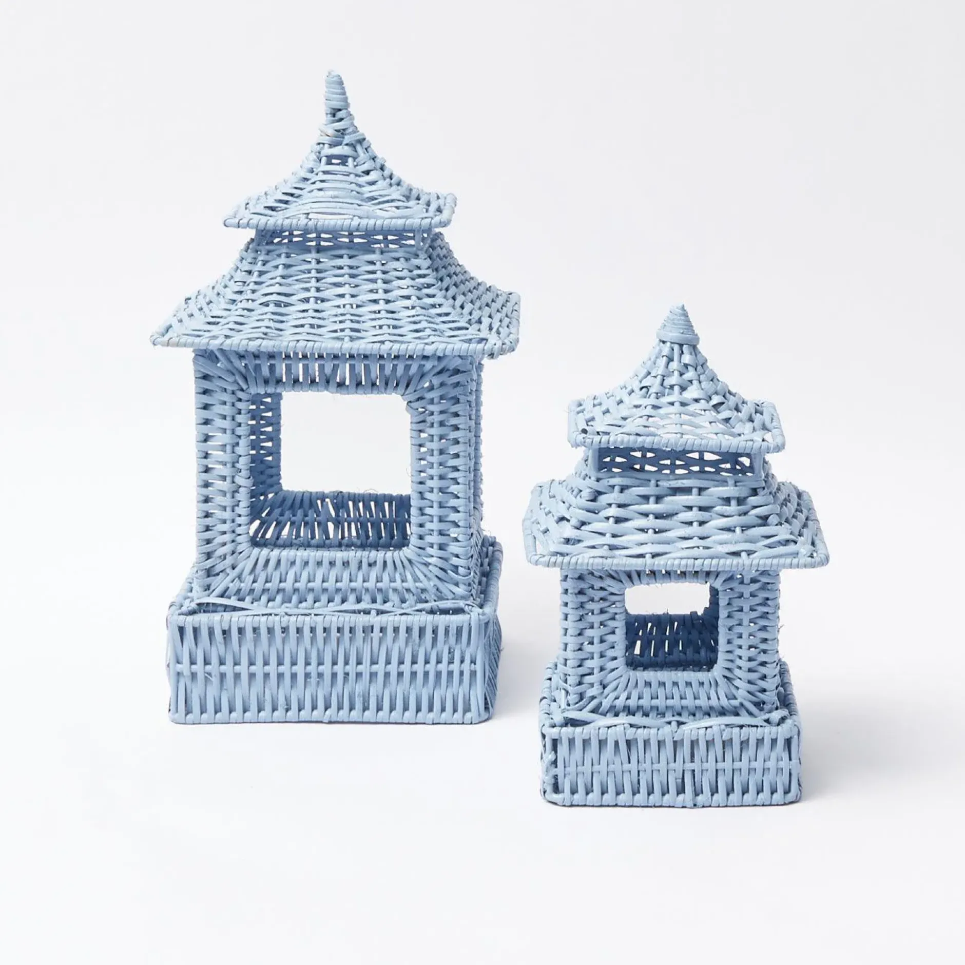 Clearance Mrs. Alice Blue Rattan Pagoda Lantern