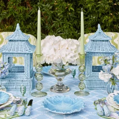 Clearance Mrs. Alice Blue Rattan Pagoda Lantern