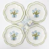 Mrs. Alice Blue Tulip Dinner & Starter Plates (Set Of 8)