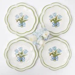 Outlet Mrs. Alice Blue Tulip Dinner & Starter Plates (Set Of 8)