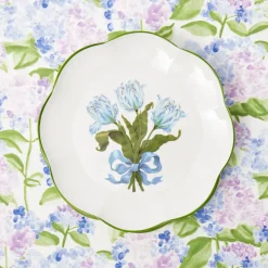 Outlet Mrs. Alice Blue Tulip Dinner & Starter Plates (Set Of 8)