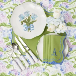 Mrs. Alice Blue Tulip Dinner Plates (Set Of 4)