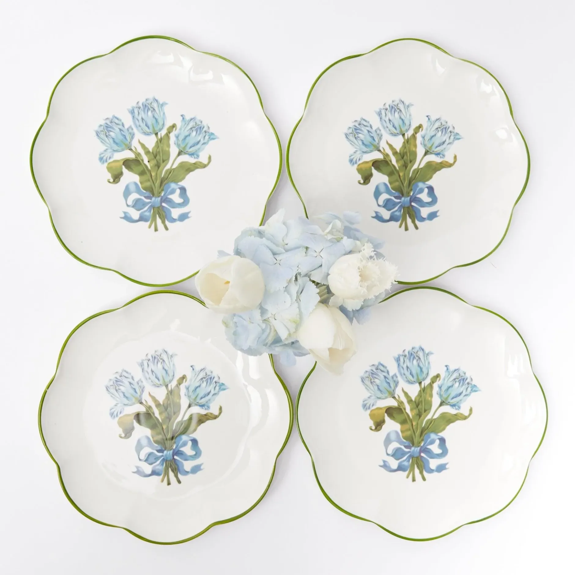 Sale Mrs. Alice Blue Tulip Starter Plates (Set Of 4)