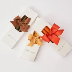 Hot Mrs. Alice Burnt Orange Candles (Set Of 8)