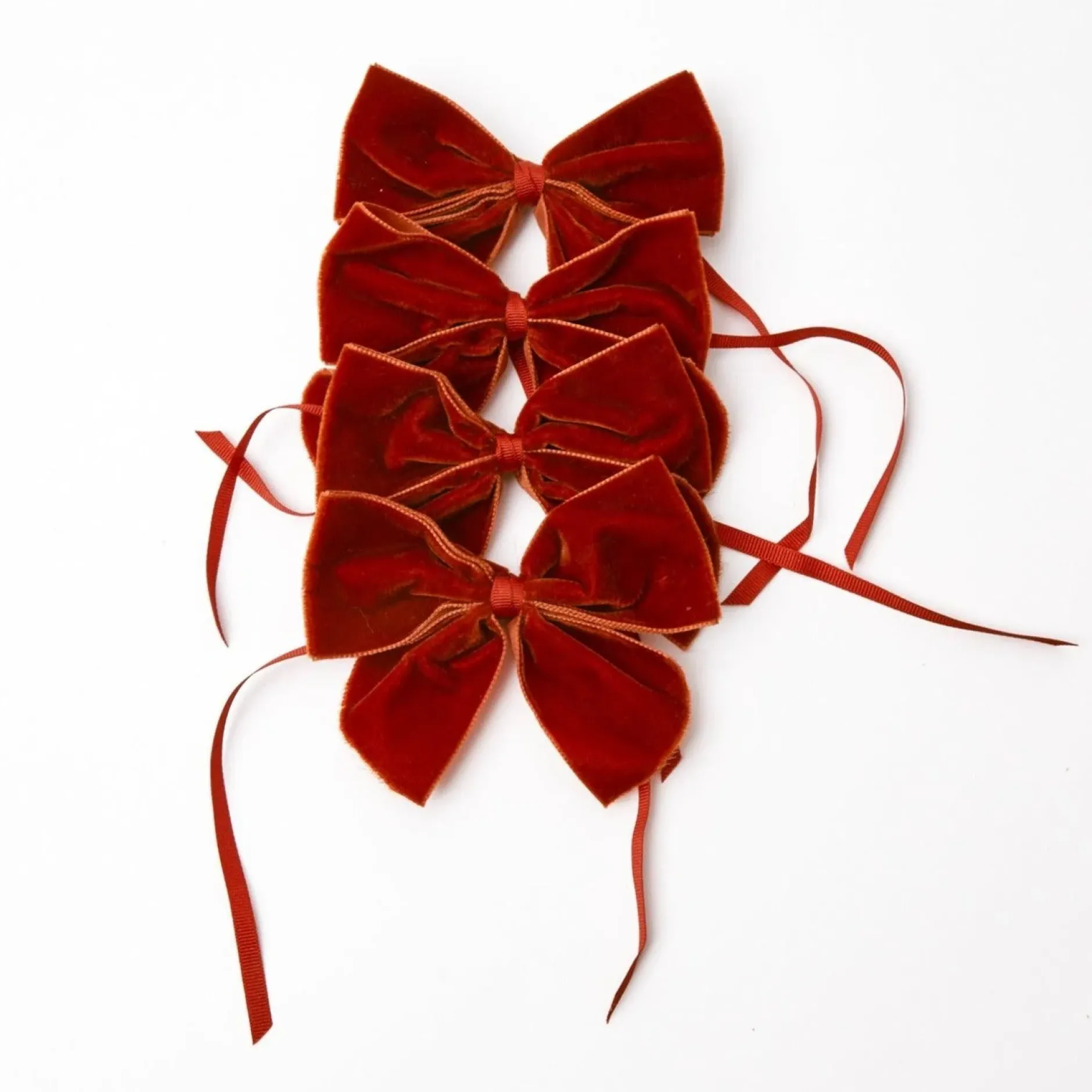 Mrs. Alice Burnt Orange Napkin Bows (Set Of 4)